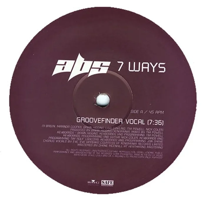 Abs 7 Ways UK Promo 12 ” vinyl