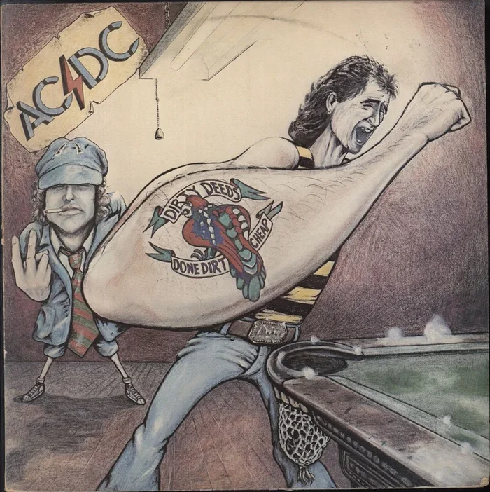 AC/DC Dirty Deeds Done Cheap – EX Australian Vinyl LP
