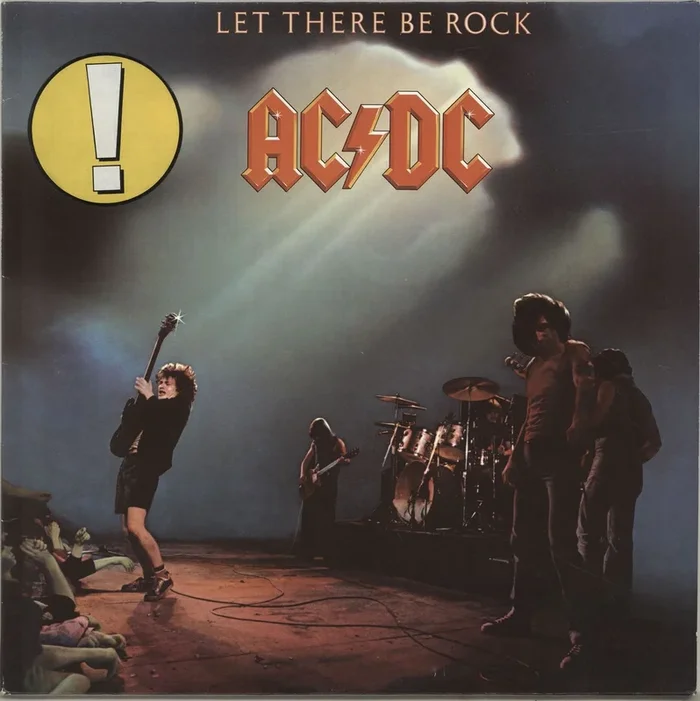 AC/DC Let There Be Rock – ! Stickered German Vinyl LP