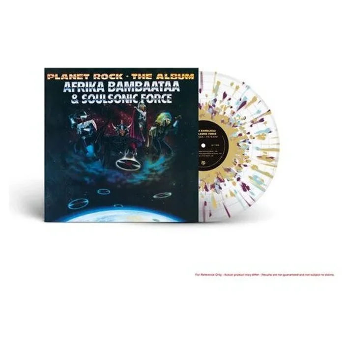 Afrika Bambaataa Planet Rock | The Album – Clear with Blue, Purple & Gold Splatter Vinyl – Sealed US Vinyl LP