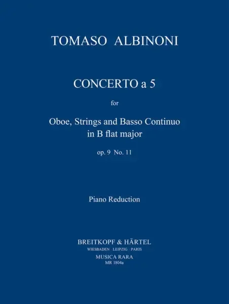 Albinoni, Tomaso % Concerto a Cinque in Bb Major, op. 9, 11 – OB/PN