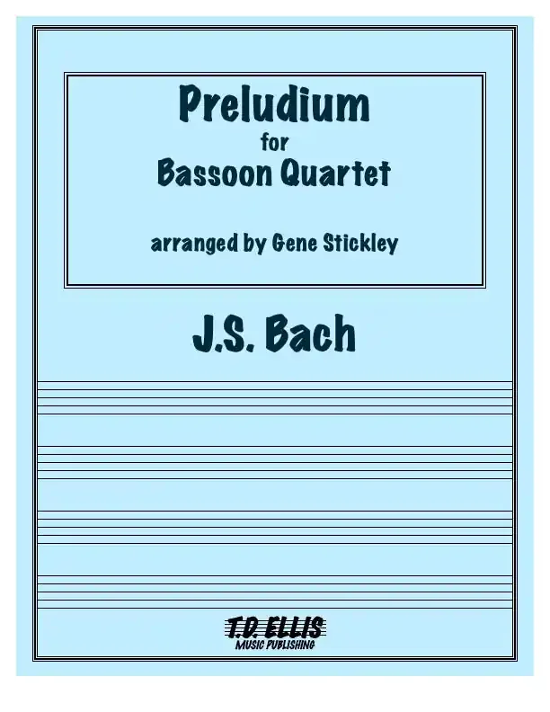 Bach, J.S. % Preludium (score & parts)(Stickley) – 4BSN
