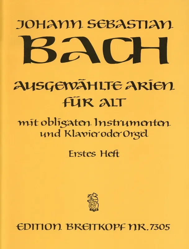 Bach, J.S. % Selected Arias for Alto and Obligato Instruments, Book 1 – ALTO/OB/PN
