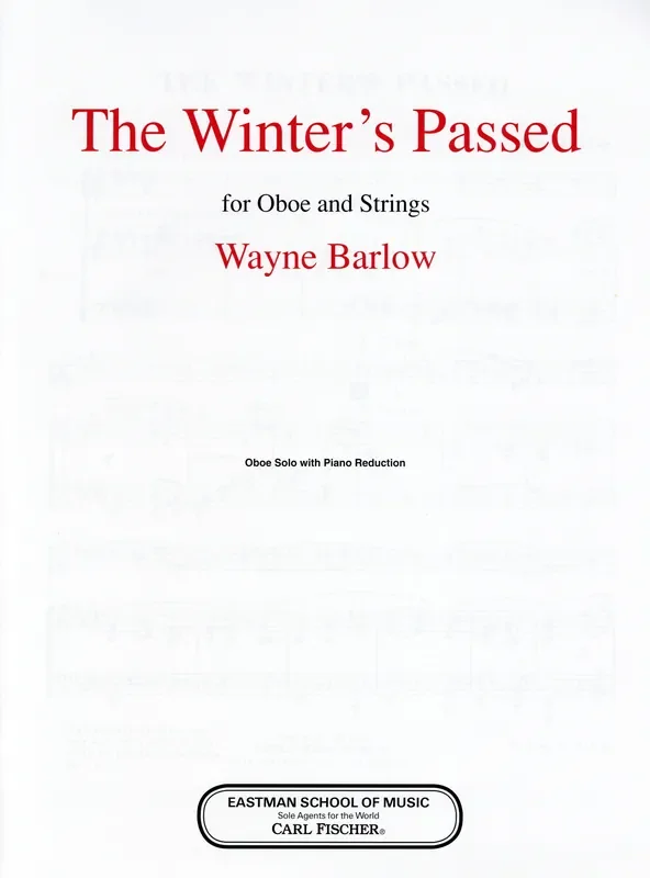 Barlow, Wayne % The Winter‘s Passed – OB/PN