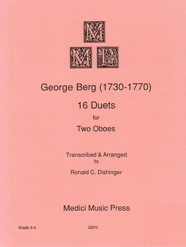 Berg, George % Sixteen Duets (performance score) – 2OB