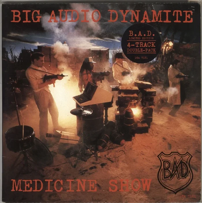Big Audio Dynamite Medicine Show – Double Pack/Stickered sleeve UK 12 ” vinyl