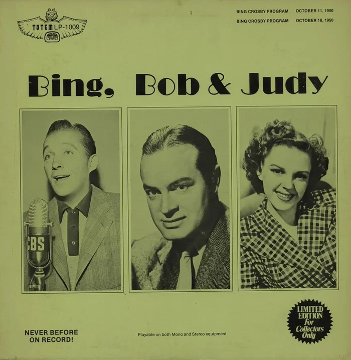 Bing Crosby Bing, Bob & Judy Canadian Vinyl LP