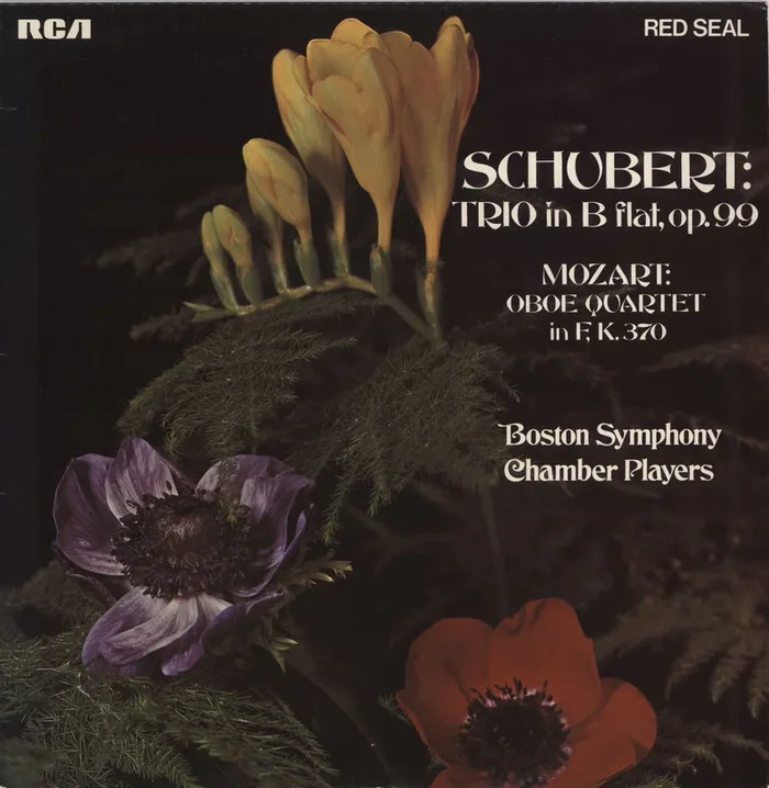 Boston Symphony Chamber Players Schubert: Trio in B Flat, Op.99 / Mozart: Oboe Quartet in E, K.370 UK Vinyl LP
