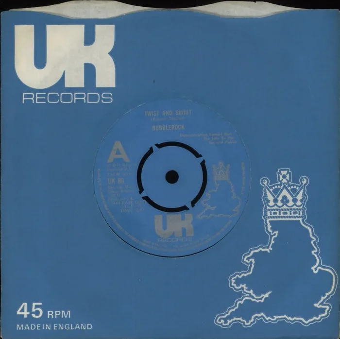 Bubblerock Twist And Shout – A Label UK Promo 7 ” vinyl