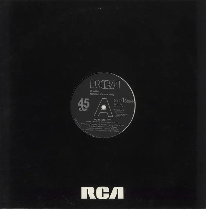 Charme Do It For Love/ Georgy Porgy – A Label UK Promo 12 ” vinyl