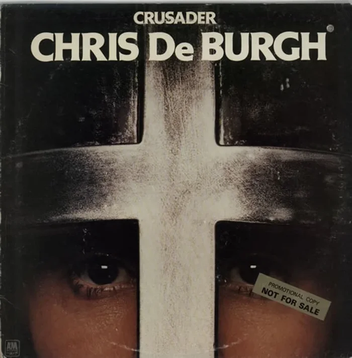 Chris De Burgh Crusader – Gold promo stickered UK Vinyl LP