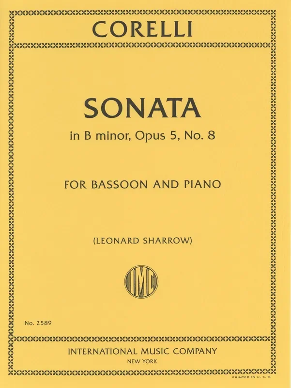 Corelli, Arcangelo % Sonata in b minor, op. 5, 8 (Sharrow) – BSN/PN