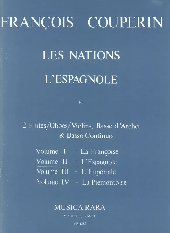 Couperin, François % Les Nations Volume II L‘Espagnole – 2OB/BSN/PN (Basso Continuo)