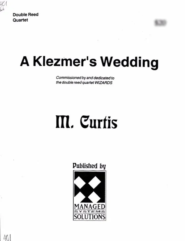 Curtis, Mike % A Klezmer‘s Wedding (parts only) – 2OB/EH/BSN