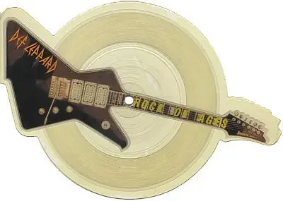 Def Leppard – Rock Of Ages (7″, Shape, Single, Ltd, Pic) (Very Good (VG))