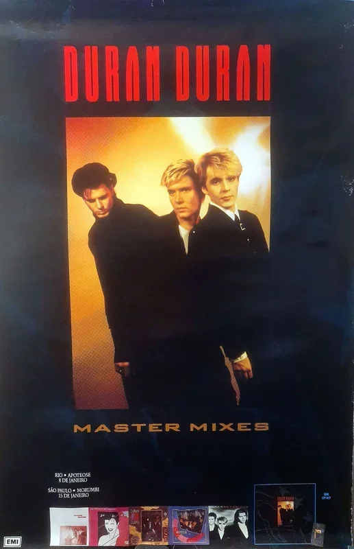 Duran Duran Master Mixes – Brazilian Promo Poster Brazilian Promo Poster