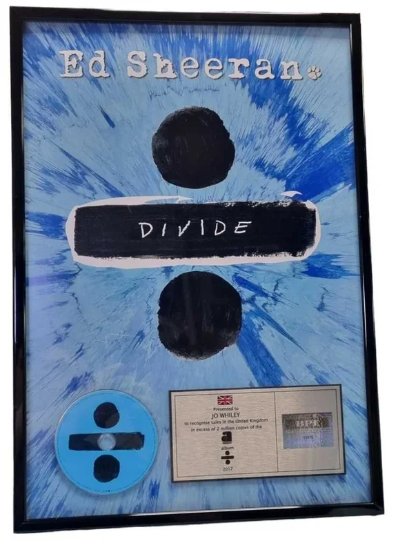 Ed Sheeran Divide UK Award disc
