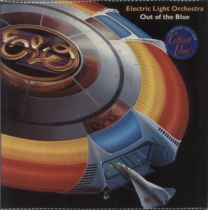 Electric Light Orchestra Out Of The Blue – Blue Vinyl + Poster – Stickered Sleeve – EX UK 2-LP vinyl set