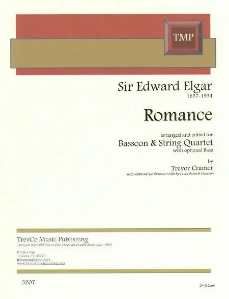 Elgar, Sir Edward % Romance, op. 62 (score & parts) (Cramer) – BSN/STG4