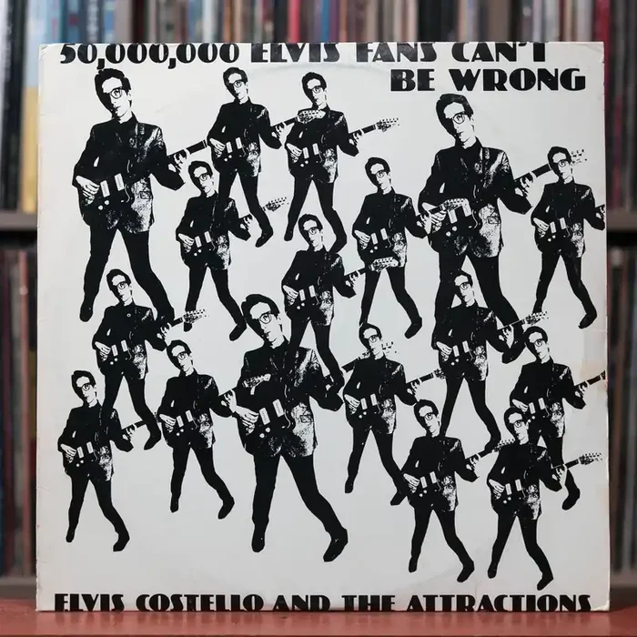 Elvis Costello & The Attractions – 2LP PRIVATE PRESS 50k Elvis Fans Can‘t Be Wrong – 1979 Slipped Disc, VG+/EX