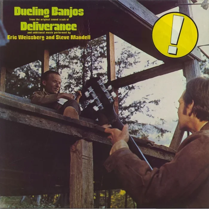 Eric Weissberg & Steve Mandell Duelling Banjos – stickered p/s German Vinyl LP