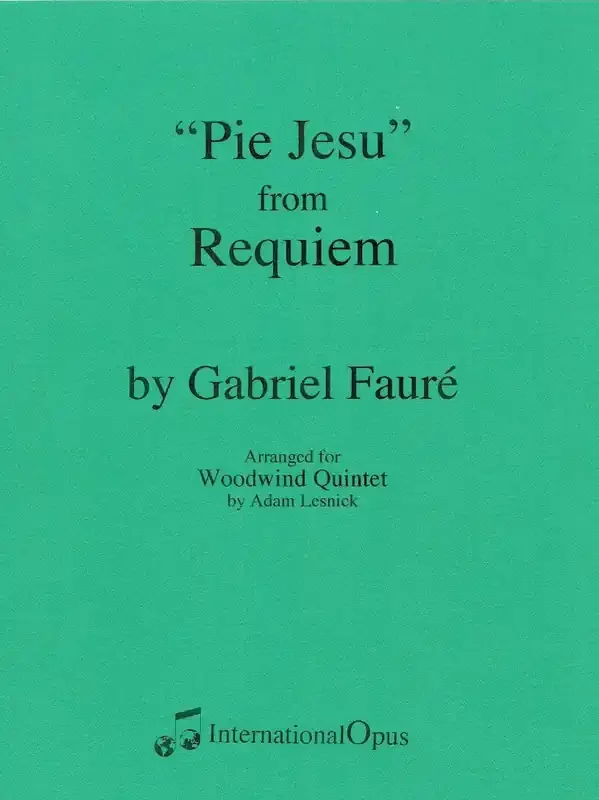 Fauré, Gabriel % Pie Jesu from “Requiem” (Score & Parts)-WW5