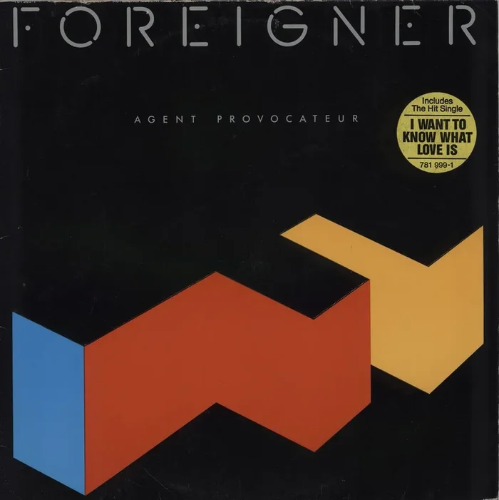 Foreigner Agent Provocateur + Hype sticker & Insert UK Vinyl LP