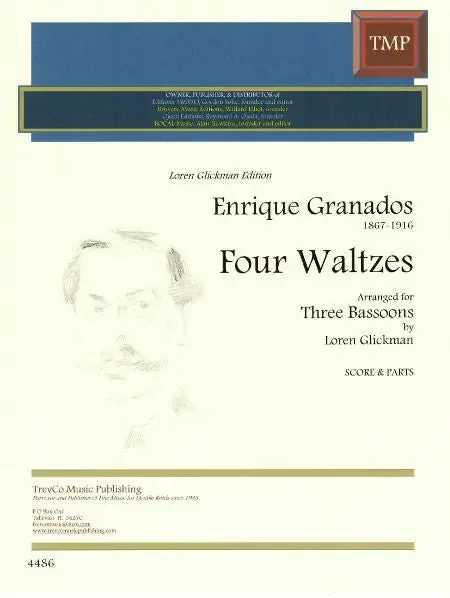 Glickman, Loren % Four Waltzes (Granados) (score & parts) – 3BSN