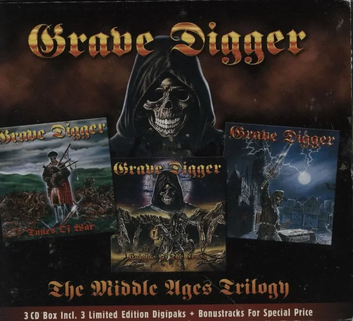 Grave Digger The Middle Ages Trilogy German 3-CD set
