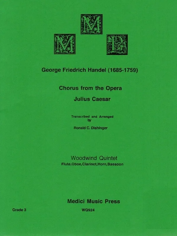 Handel, Georg Friedrich % Chorus from “Julius Caesar” (score & parts) – WW5