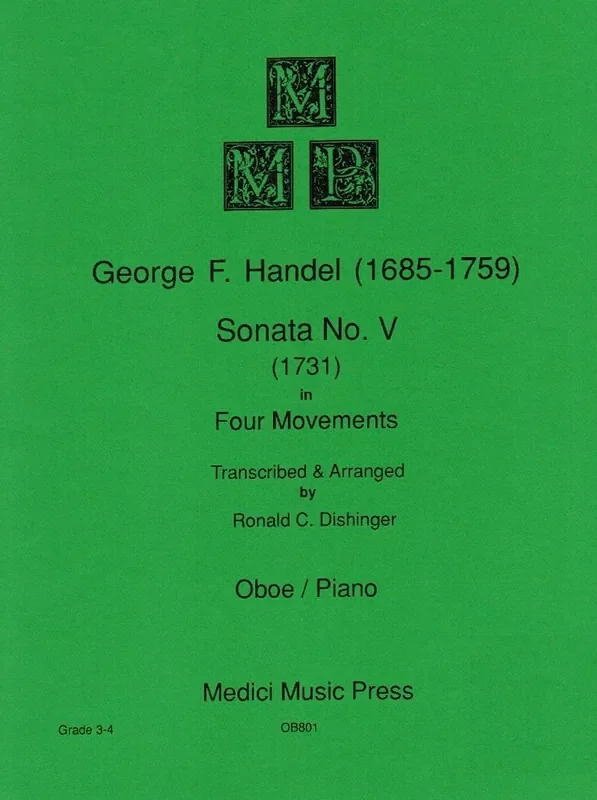 Handel, Georg Friedrich % Sonata 5 (1731) – OB/PN
