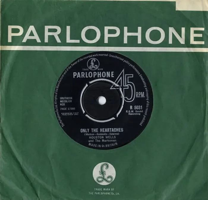Houston Wells Only The Heartaches UK 7 ” vinyl