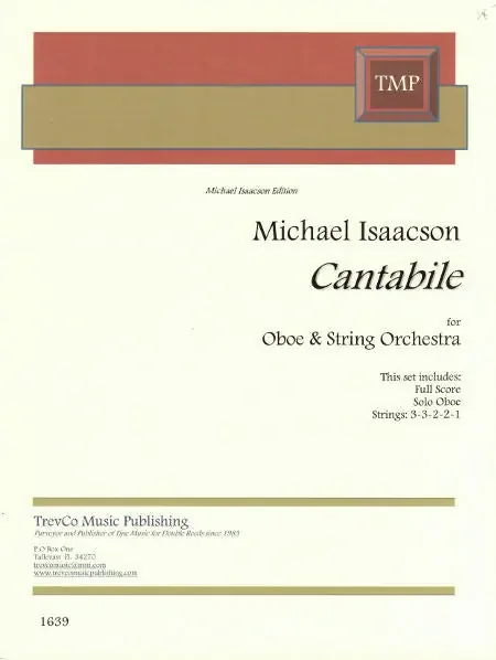 Isaacson, Michael % Cantabile (score & set) – OB/STG ORCH