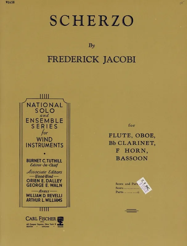 Jacobi, Frederick % Scherzo (score & parts) – WW5 [POP]