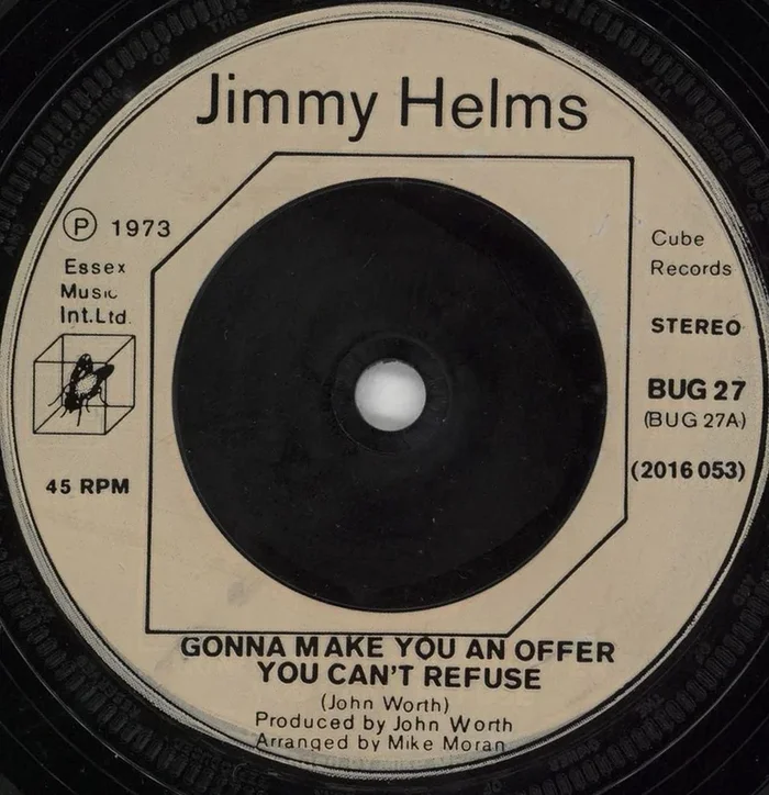 Jimmy Helms Gonna Make You An Offer You Can’t Refuse – Inj UK 7 ” vinyl
