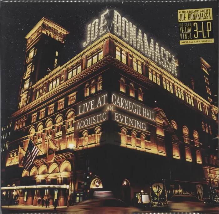 Joe Bonamassa Live At Carnegie Hall: An Acoustic Evening – 180gm Yellow Vinyl – Sealed UK 3-LP vinyl set