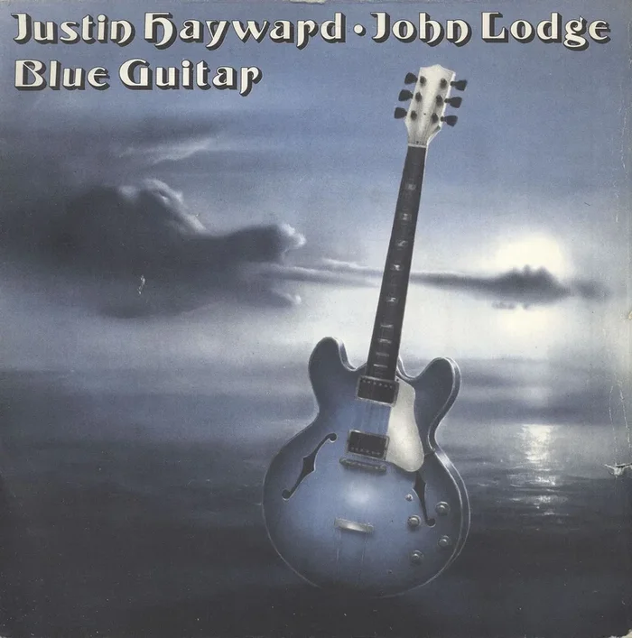 Justin Hayward & John Lodge Blue Guitar + P/S UK 7 ” vinyl