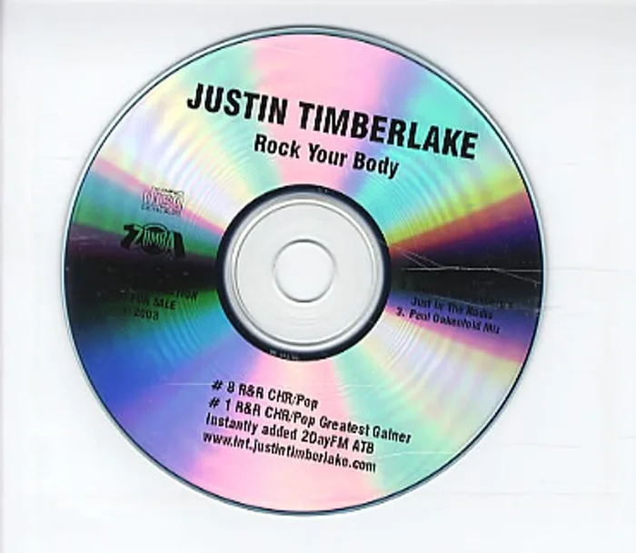 Justin Timberlake Rock Your Body Australian Promo CD-R acetate