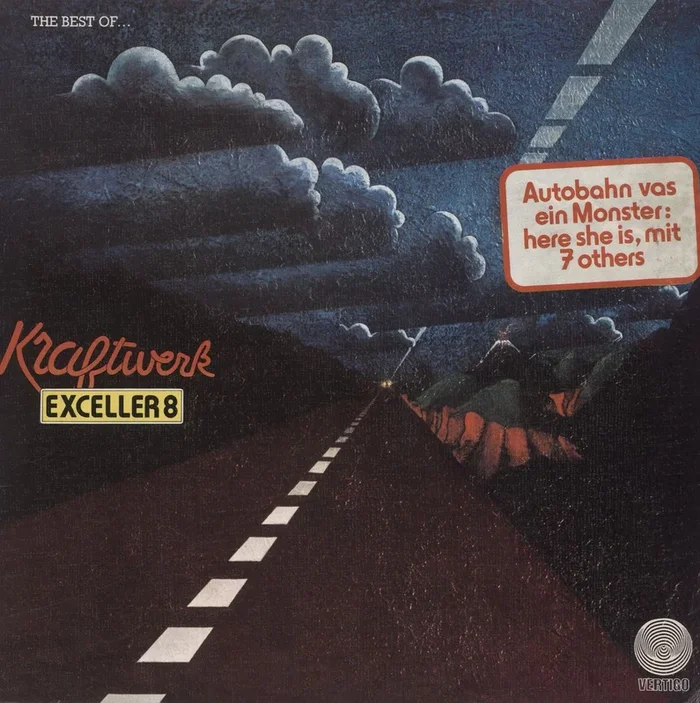 Kraftwerk Exceller 8 – Stickered – EX UK Vinyl LP