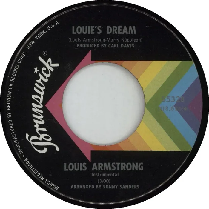 Louis Armstrong Louie’s Dream US Promo 7 ” vinyl