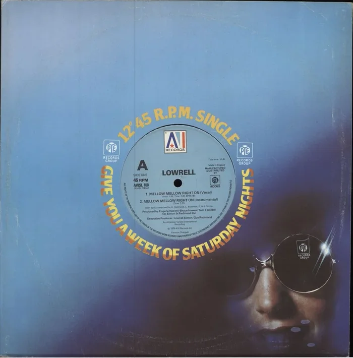 Lowrell Simon Mellow Mellow Right On UK 12 ” vinyl