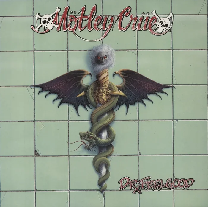 Motley Crue Dr Feelgood + Ticket Stub UK Vinyl LP