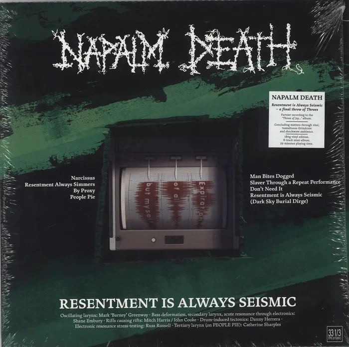 Napalm Death Resentment Is Always Seismic – A Final Throw Of Throes UK 12 ” vinyl