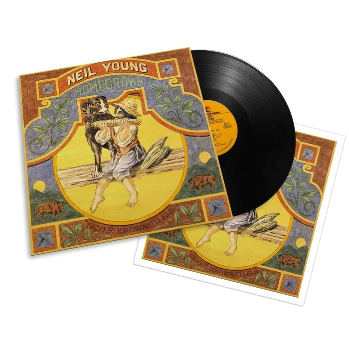Neil Young Homegrown + Album Cover Art Print UK Vinyl LP