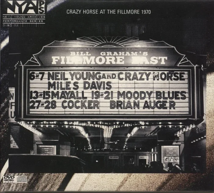 Neil Young Live At Fillmore East UK 2-disc CD/DVD set