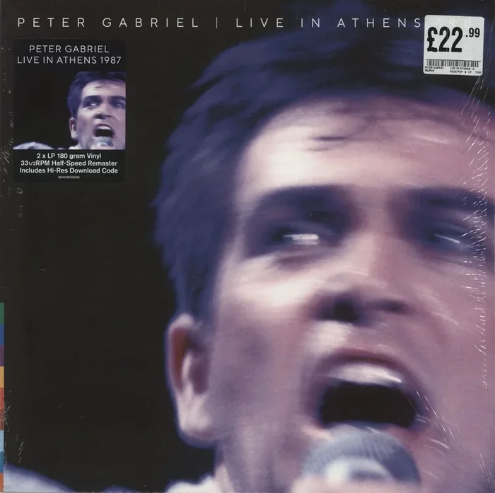 Peter Gabriel Live In Athens 1987: Half Speed Mastered – 180gm Vinyl UK 2-LP vinyl set