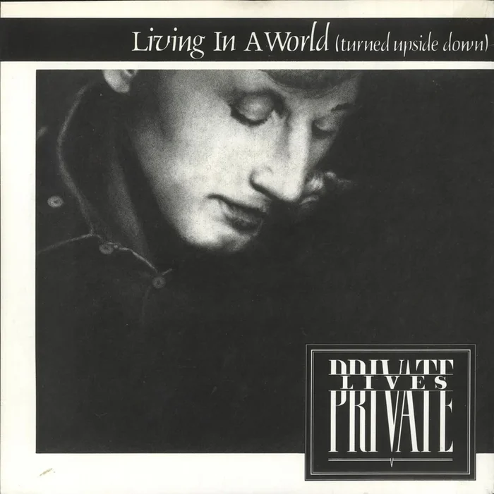 Private Lives Living In A World (Turned Upside Down) – Four Prong Centre UK 7 ” vinyl