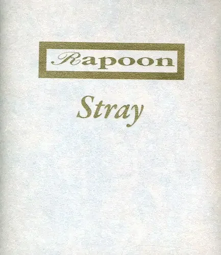 Rapoon Stray – COMPACT DISCS
