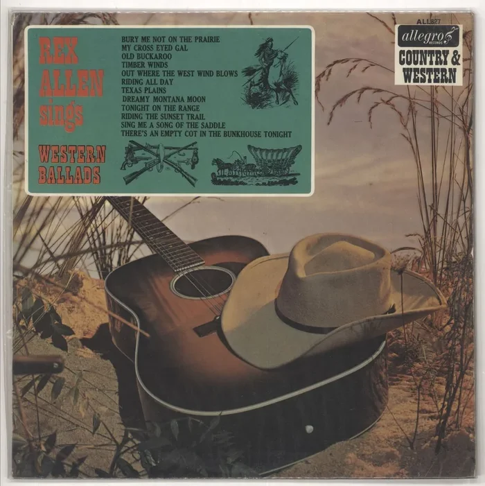 Rex Allen Rex Allen Sings Western Ballads UK Vinyl LP