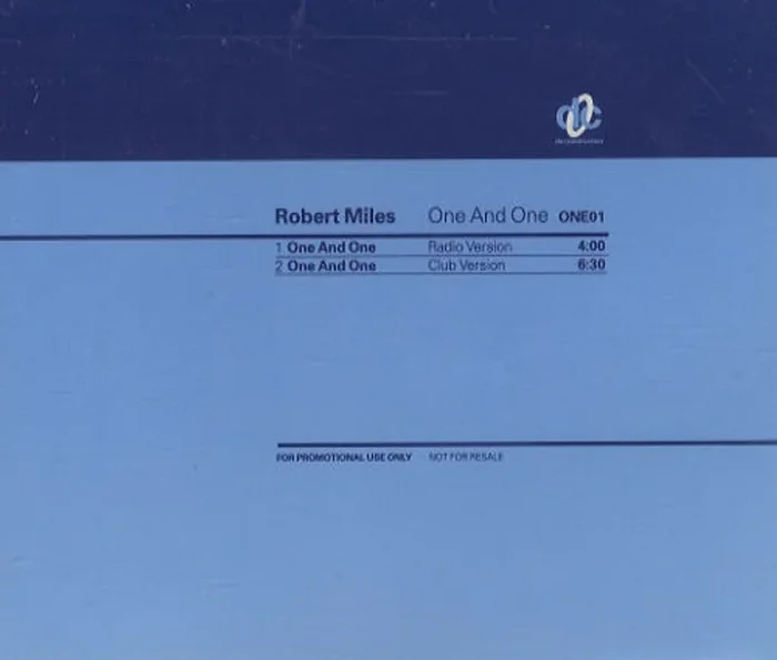 Robert Miles One And One UK Promo CD single